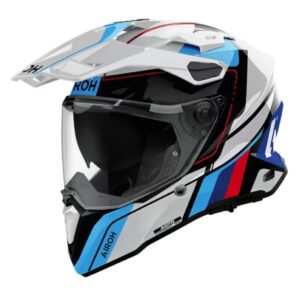 CASCO AIROH COMMANDER 2 WHITE RED GLOSS