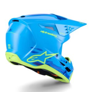 CASCO ALPINESTAR S-M3 FORCE  CYAN GLOSSY