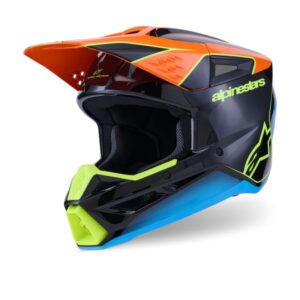 CASCO ALPINESTAR S-M3 FRAY BLACK ORANGE YELLOW FL G