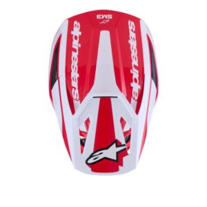 CASCO ALPINESTAR S-M3 HEAT RED WHITE BLACK GLOSSY