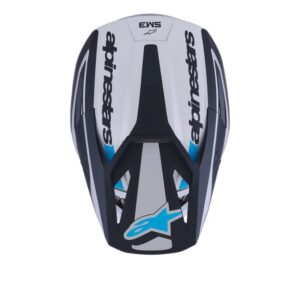 CASCO ALPINESTAR S-M3 HEAT SILVER BLUE BLACK MATT