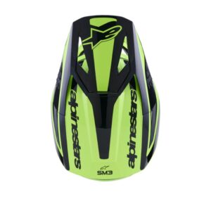 CASCO ALPINESTAR S-M3 HEAT YELLOW FLUO BLACK GLOSSY