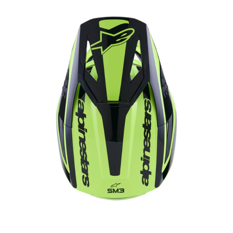 CASCO ALPINESTAR S-M3 HEAT YELLOW FLUO BLACK GLOSSY