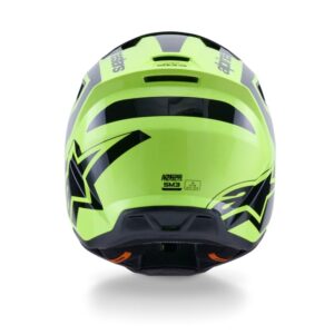 CASCO ALPINESTAR S-M3 HEAT YELLOW FLUO BLACK GLOSSY