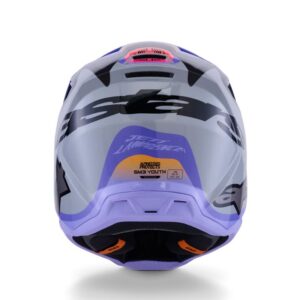 CASCO ALPINESTAR 	S-M3 JETTSON GRAY PURPLE BLACK GLOSSY