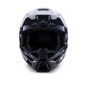 CASCO ALPINESTAR S-M3 RADIUM BLACK WHITE GRAY GLOSSY