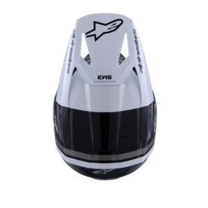 CASCO ALPINESTAR S-M3 RADIUM BLACK WHITE GRAY GLOSSY