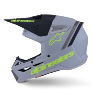CASCO ALPINESTAR S-M3 RADIUM GRAY BLACK YELLOW FL MATT