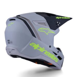 CASCO ALPINESTAR S-M3 RADIUM GRAY BLACK YELLOW FL MATT