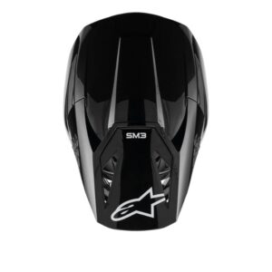 CASCO ALPINESTAR S-M3 SOLID BLACK GLOSSY