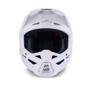 CASCO ALPINESTAR S-M3 SOLID WHITE GLOSSY