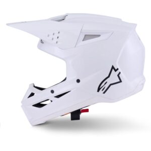 CASCO ALPINESTAR S-M3 SOLID WHITE GLOSSY