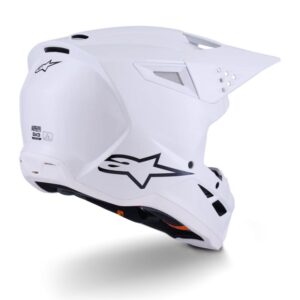 CASCO ALPINESTAR S-M3 SOLID WHITE GLOSSY