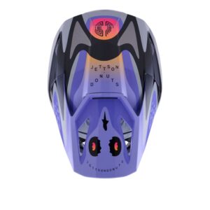 CASCO ALPINESTAR S-M3 YOUTH JETTSON GRAY PURPLE BLACK GLOSSY