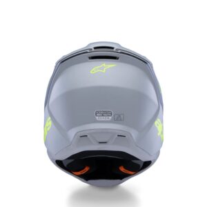 CASCO ALPINESTAR S-M3 YOUTH RADIUM GRAY BLACK YELLOW FL MATT