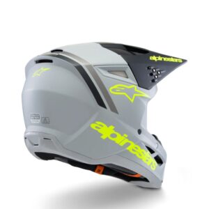 CASCO ALPINESTAR S-M3 YOUTH RADIUM GRAY BLACK YELLOW FL MATT