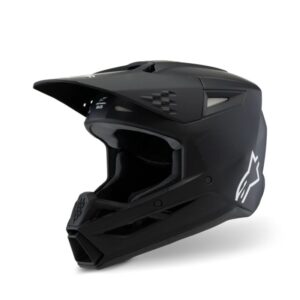 CASCO ALPINESTAR S-M3 YOUTH SOLID BLACK MATT
