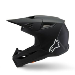 CASCO ALPINESTAR S-M3 YOUTH SOLID BLACK MATT