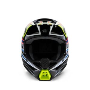 CASCO ALPINESTAR S-M3 YOUTH WURX BLACK YELLOW FL BLUE RED GL