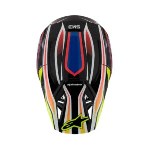 CASCO ALPINESTAR S-M3 YOUTH WURX BLACK YELLOW FL BLUE RED GL
