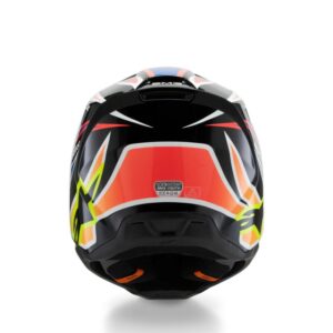 CASCO ALPINESTAR S-M3 YOUTH WURX BLACK YELLOW FL BLUE RED GL