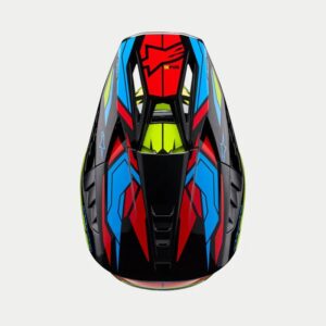 CASCO ALPINESTAR S-M5 ACTION 2 BLACK YELLOW FLUO BRIGHT RED G