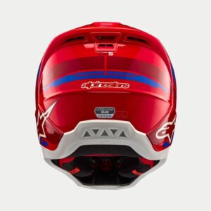 CASCO ALPINESTAR S-M5 ACTION 2 BRIGHT RED BLUE GLOSSY