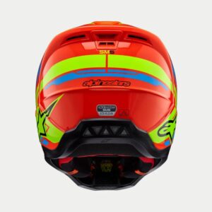 CASCO ALPINESTAR S-M5 ACTION 2 ORANGE FLUO CYAN YELLOW FLUO G