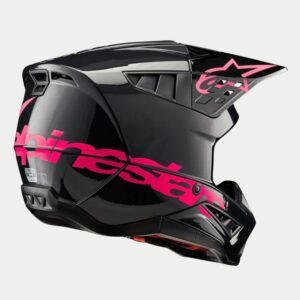 CASCO ALPINESTAR S-M5 CORP BLACK DIVA PINK GLOSSY