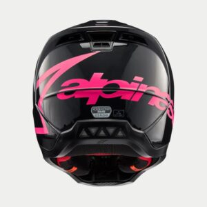 CASCO ALPINESTAR S-M5 CORP BLACK DIVA PINK GLOSSY