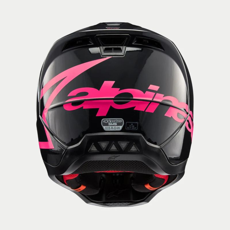 CASCO ALPINESTAR S-M5 CORP BLACK DIVA PINK GLOSSY