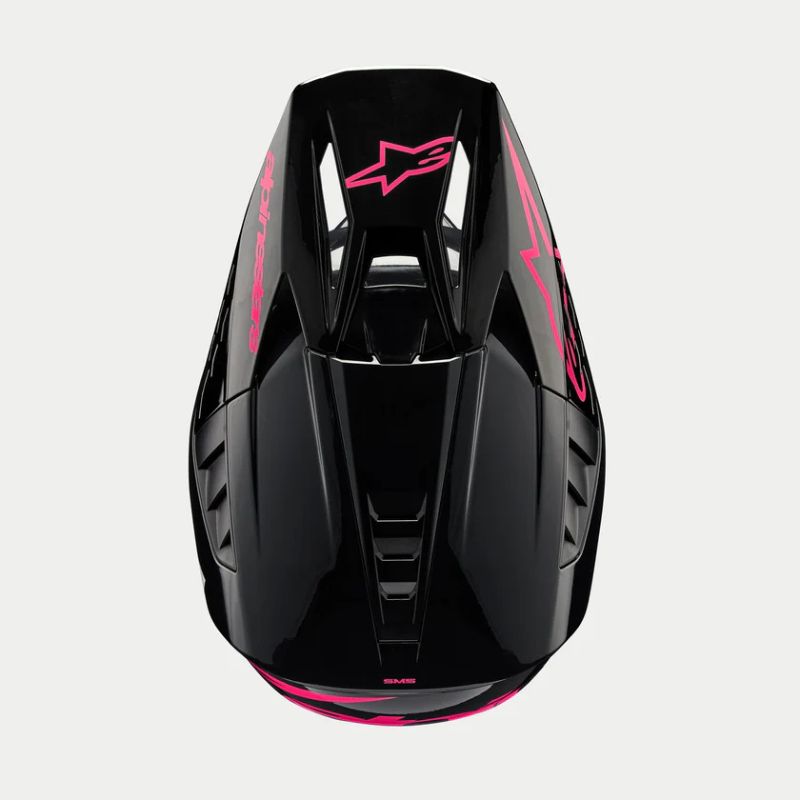 CASCO ALPINESTAR S-M5 CORP BLACK DIVA PINK GLOSSY