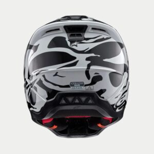 CASCO ALPINESTAR S-M5 MINERAL COOL GRAY DARK GRAY GLOSSY