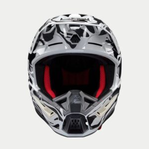 CASCO ALPINESTAR S-M5 MINERAL COOL GRAY DARK GRAY GLOSSY