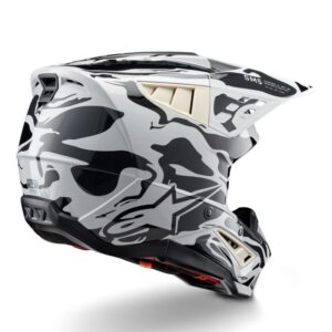 CASCO ALPINESTAR S-M5 MINERAL COOL GRAY DARK GRAY GLOSSY