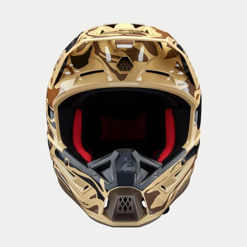 CASCO ALPINESTAR S-M5 MINERAL DARK BROWN KANGAROO MATT