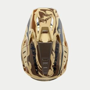 CASCO ALPINESTAR S-M5 MINERAL DARK BROWN KANGAROO MATT