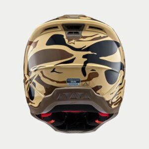 CASCO ALPINESTAR S-M5 MINERAL DARK BROWN KANGAROO MATT