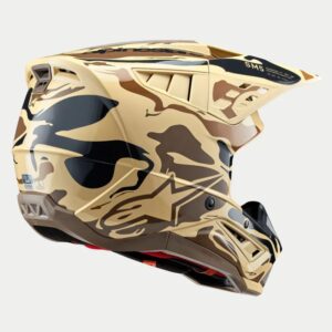 CASCO ALPINESTAR S-M5 MINERAL DARK BROWN KANGAROO MATT