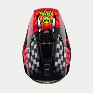 CASCO ALPINESTAR S-M5 RASH DARK GRAY BRIGHT RED GLOSSY