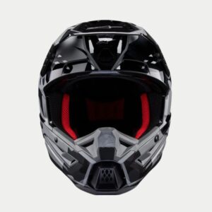 CASCO ALPINESTAR S-M5 ROVER 2 BLACK SILVER GLOSSY