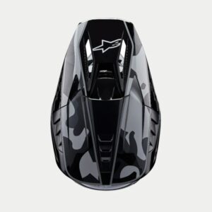 CASCO ALPINESTAR S-M5 ROVER 2 BLACK SILVER GLOSSY