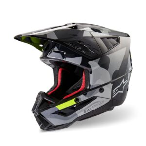 CASCO ALPINESTAR S-M5 ROVER 2 DARK GRAY YELLOW FLUO