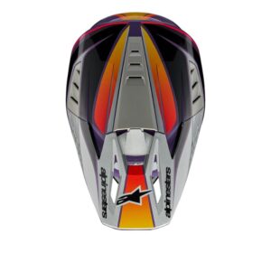 CASCO ALPINESTAR S-M5 SAIL VIOLET BLACK SILVER GLOSSY