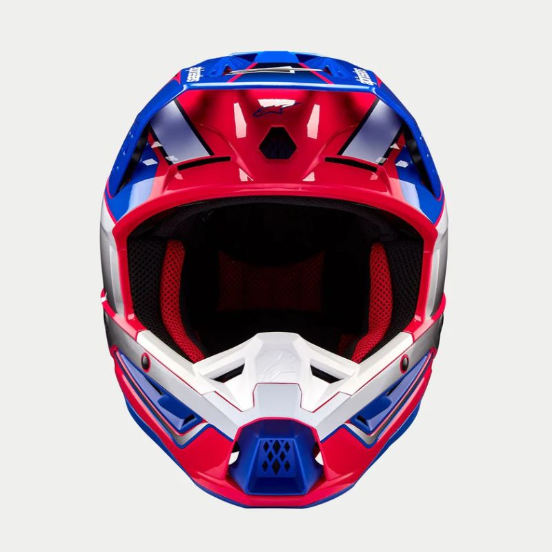 CASCO ALPINESTAR S-M5 SAIL WHITE DIVA PINK ENAMEL BLUE GL