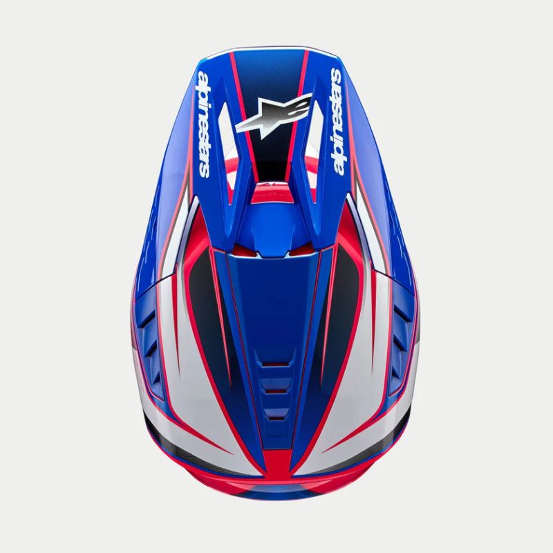 CASCO ALPINESTAR S-M5 SAIL WHITE DIVA PINK ENAMEL BLUE GL
