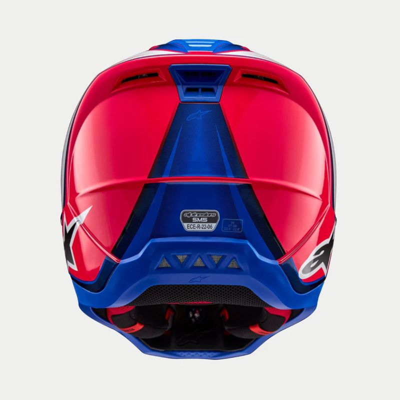 CASCO ALPINESTAR S-M5 SAIL WHITE DIVA PINK ENAMEL BLUE GL