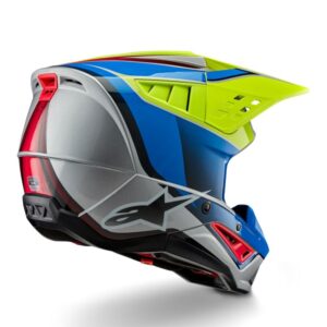 CASCO ALPINESTAR S-M5 SAIL   YELLOW FLUO ENAMEL BLUE SILV G