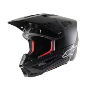 CASCO ALPINESTAR 	S-M5 SOLID BLACK MATT