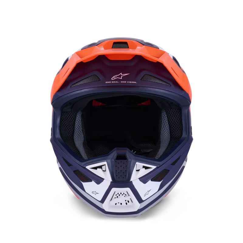 CASCO ALPINESTAR S-M7 CORE ORANGE BLUE MATT